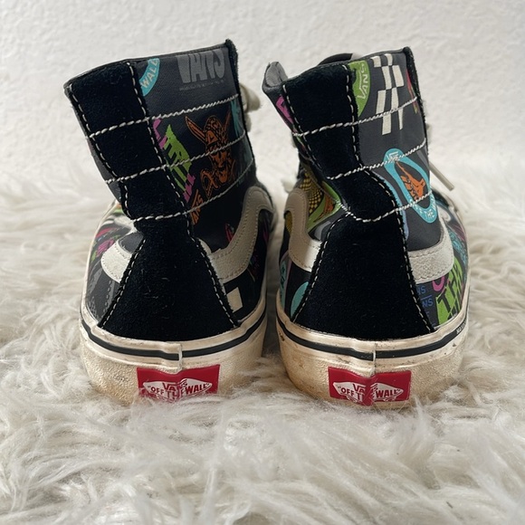 VANS SK8-HI All Over Print Skate Shoe Sneaker Size 9 Pirates & Palms Unisex - Picture 4 of 11